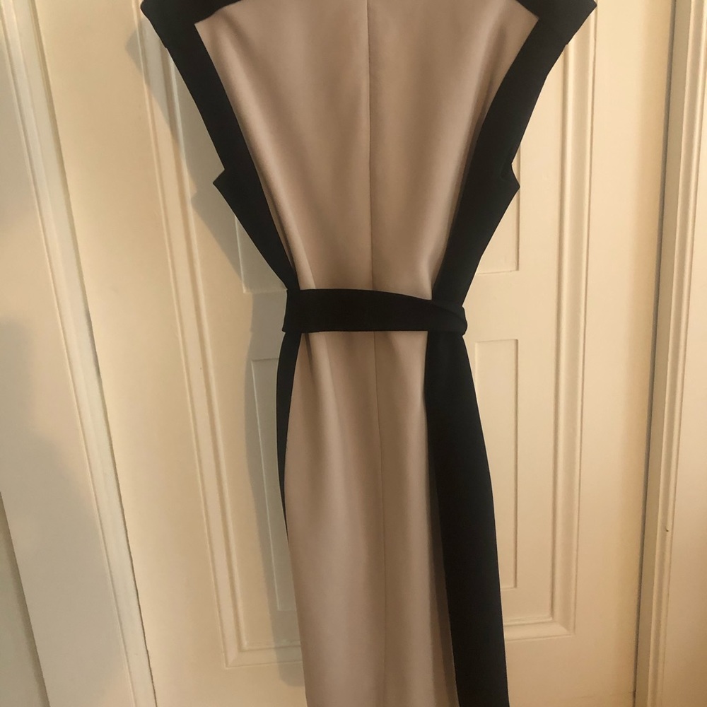 BOSS color block fabric tie belt